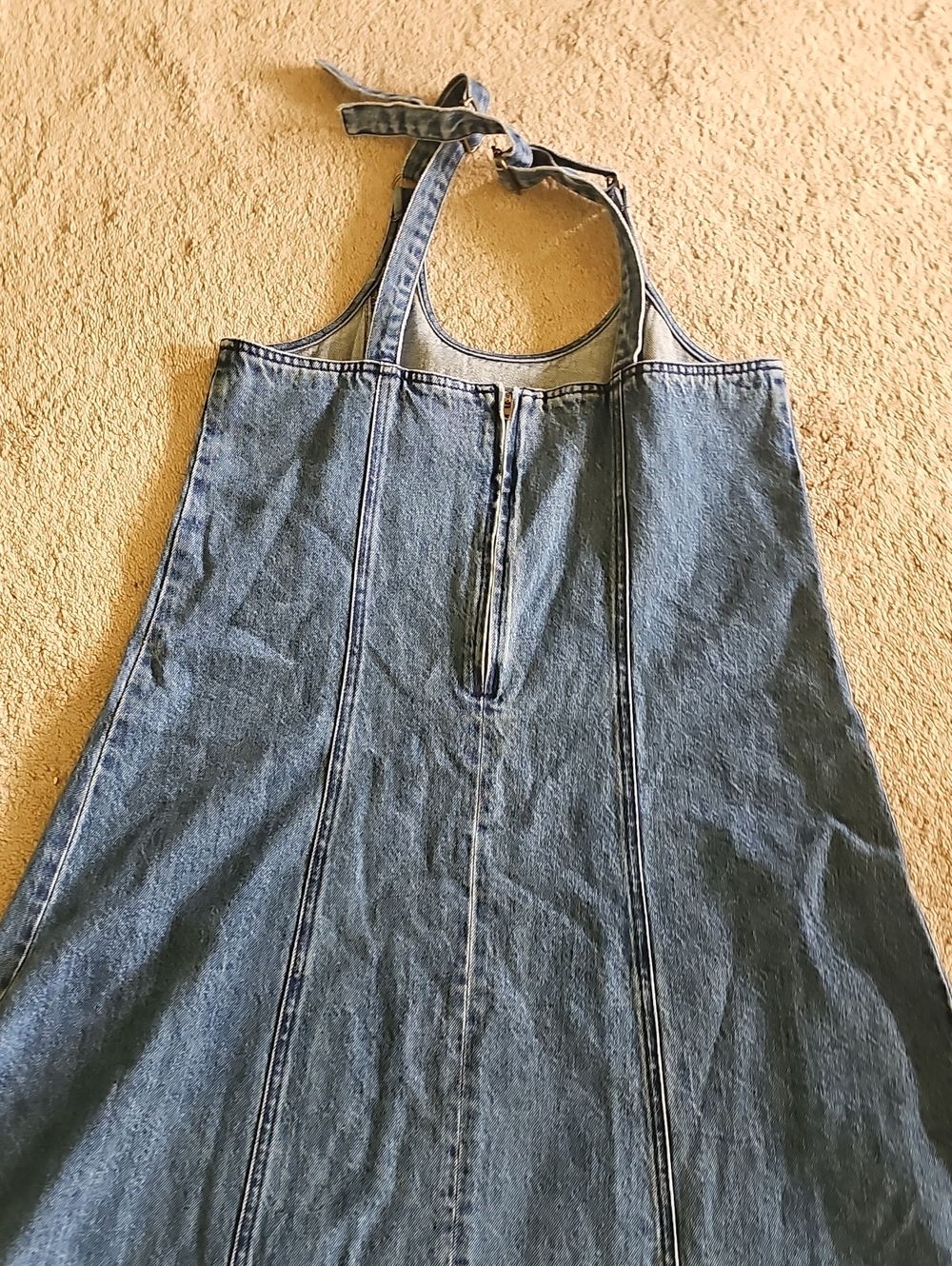 Madewell Denim Scoopneck Midi Dress - Picture 7 of 8